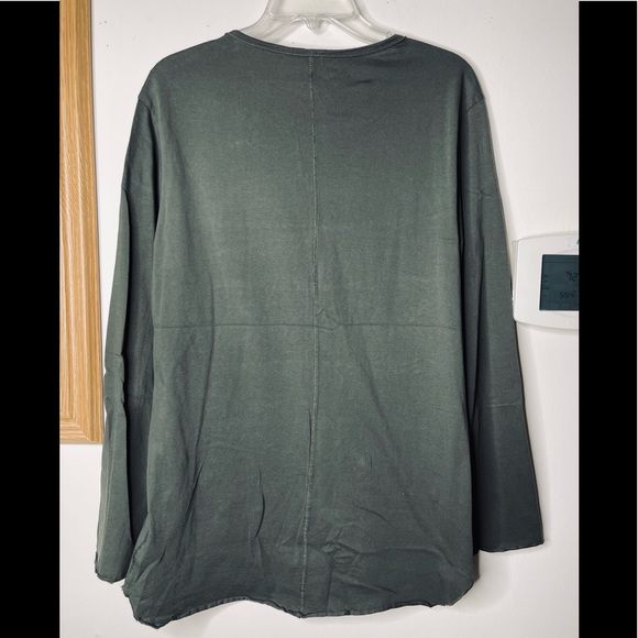 H&M DIVIDED stitched long sleeve hemline & sleeves, lightweight, oversized, NWOT - Picture 9 of 11